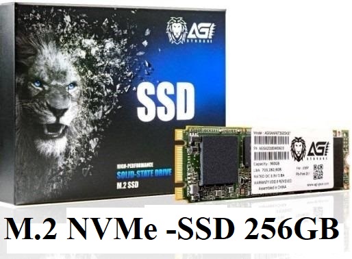AGI M.2 NVMe 256 GB SSD HIGH PERFORMANCE
